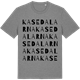 Mid Heather Gray t-shirt med Kasedalarna ordlek t-shirt