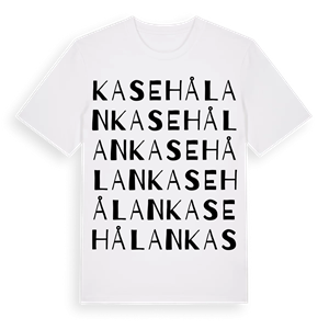 Kasehålan ordlek t-shirt – ekologisk bomull t-shirt från Pinshirt