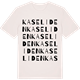 Vintage White t-shirt med Kaseliden ordlek t-shirt