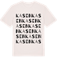 Vintage White t-shirt med Kasen ordlek t-shirt