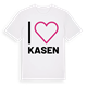 White t-shirt med Jag älskar Kasen t-shirt stort tryck