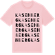 Pink Cotton t-shirt med Kasenberg ordlek t-shirt