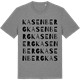 Mid Heather Gray t-shirt med Kasenberg ordlek t-shirt