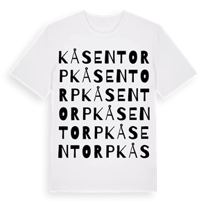 Kåsentorp ordlek t-shirt – ekologisk bomull t-shirt från Pinshirt