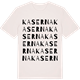 Vintage White t-shirt med Kaserna ordlek t-shirt