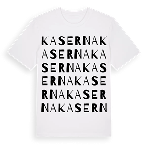 Kaserna ordlek t-shirt – ekologisk bomull t-shirt från PinShirt