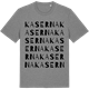 Mid Heather Gray t-shirt med Kaserna ordlek t-shirt