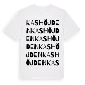 Kashöjden ordlek t-shirt – ekologisk bomull t-shirt från Pinshirt