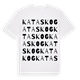White t-shirt med Kataskog ordlek t-shirt