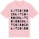 Pink Cotton t-shirt med Kategården ordlek t-shirt