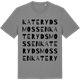 Mid Heather Gray t-shirt med Katerydsmossen ordlek t-shirt