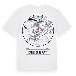 Katie Borgs plats t-shirt – ekologisk bomull t-shirt från Pinshirt