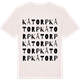 Vintage White t-shirt med Kåtorp ordlek t-shirt