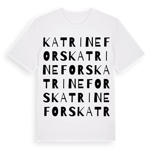 Katrinefors ordlek t-shirt – ekologisk bomull t-shirt från Pinshirt