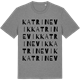 Mid Heather Gray t-shirt med Katrinevik ordlek t-shirt