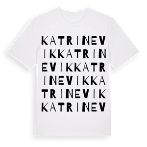 Katrinevik ordlek t-shirt – ekologisk bomull t-shirt från Pinshirt