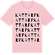 Pink Cotton t-shirt med Kattarp ordlek t-shirt