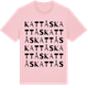 Pink Cotton t-shirt med Kattås ordlek t-shirt