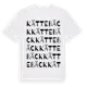 White t-shirt med Kättebäck ordlek t-shirt
