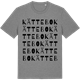 Mid Heather Gray t-shirt med Kättebo ordlek t-shirt