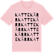 Pink Cotton t-shirt med Kattekärr ordlek t-shirt