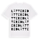 White t-shirt med Kättered ordlek t-shirt