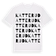 White t-shirt med Katterud ordlek t-shirt