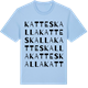 Blue Soul t-shirt med Katteskalla ordlek t-shirt