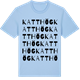Blue Soul t-shirt med Katthög ordlek t-shirt