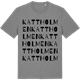Mid Heather Gray t-shirt med Kattholmen ordlek t-shirt