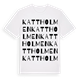White t-shirt med Kattholmen ordlek t-shirt