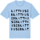 Blue Soul t-shirt med Katthusen ordlek t-shirt