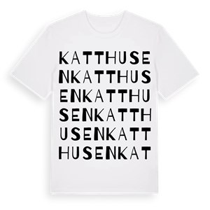 Katthusen ordlek t-shirt – ekologisk bomull t-shirt från Pinshirt