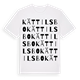 White t-shirt med Kättilsbo ordlek t-shirt