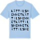 Blue Soul t-shirt med Kättilshemmet ordlek t-shirt