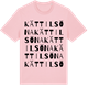 Pink Cotton t-shirt med Kättilsöna ordlek t-shirt