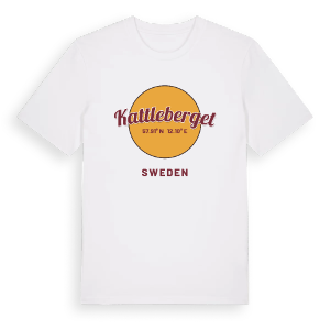 Kattleberget cirkel t-shirt – ekologisk bomull t-shirt från Pinshirt