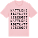 Pink Cotton t-shirt med Kattleberget ordlek t-shirt