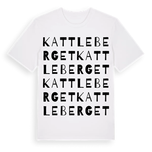 Kattleberget ordlek t-shirt – ekologisk bomull t-shirt från Pinshirt