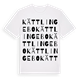White t-shirt med Kättlingebo ordlek t-shirt