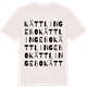 Vintage White t-shirt med Kättlingebo ordlek t-shirt