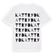 White t-shirt med Kattryd ordlek t-shirt