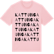 Pink Cotton t-shirt med Kattunga ordlek t-shirt