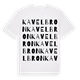 White t-shirt med Kavelbron ordlek t-shirt