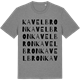 Mid Heather Gray t-shirt med Kavelbron ordlek t-shirt
