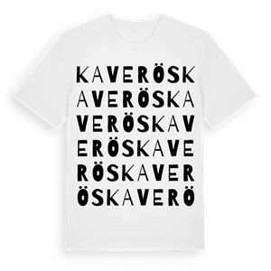 Kaverös ordlek t-shirt – ekologisk bomull t-shirt från Pinshirt