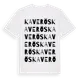 White t-shirt med Kaverös ordlek t-shirt