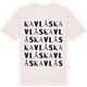 Vintage White t-shirt med Kavlås ordlek t-shirt