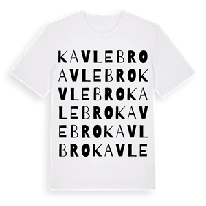 Kavlebro ordlek t-shirt – ekologisk bomull t-shirt från Pinshirt