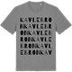 Mid Heather Gray t-shirt med Kavlebron ordlek t-shirt